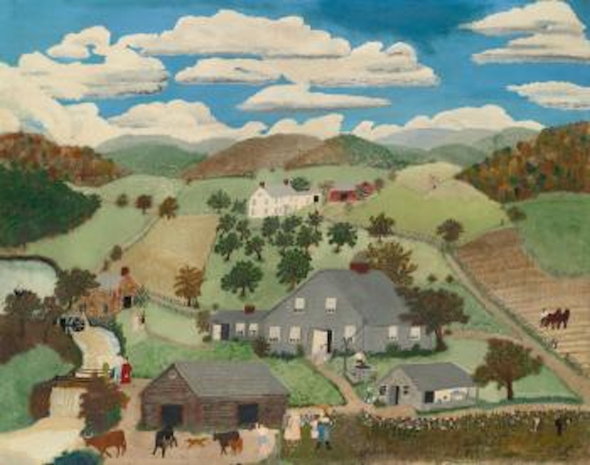 Old Oaken Bucket by Grandma Moses