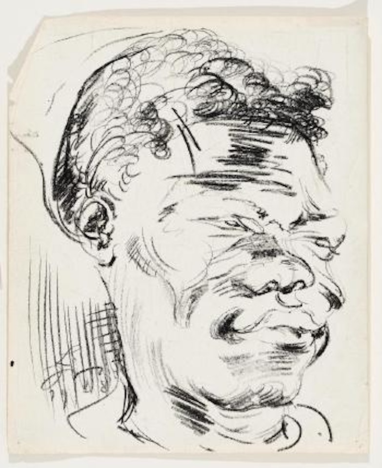 A Black Man's Head by Ludwig Meidner