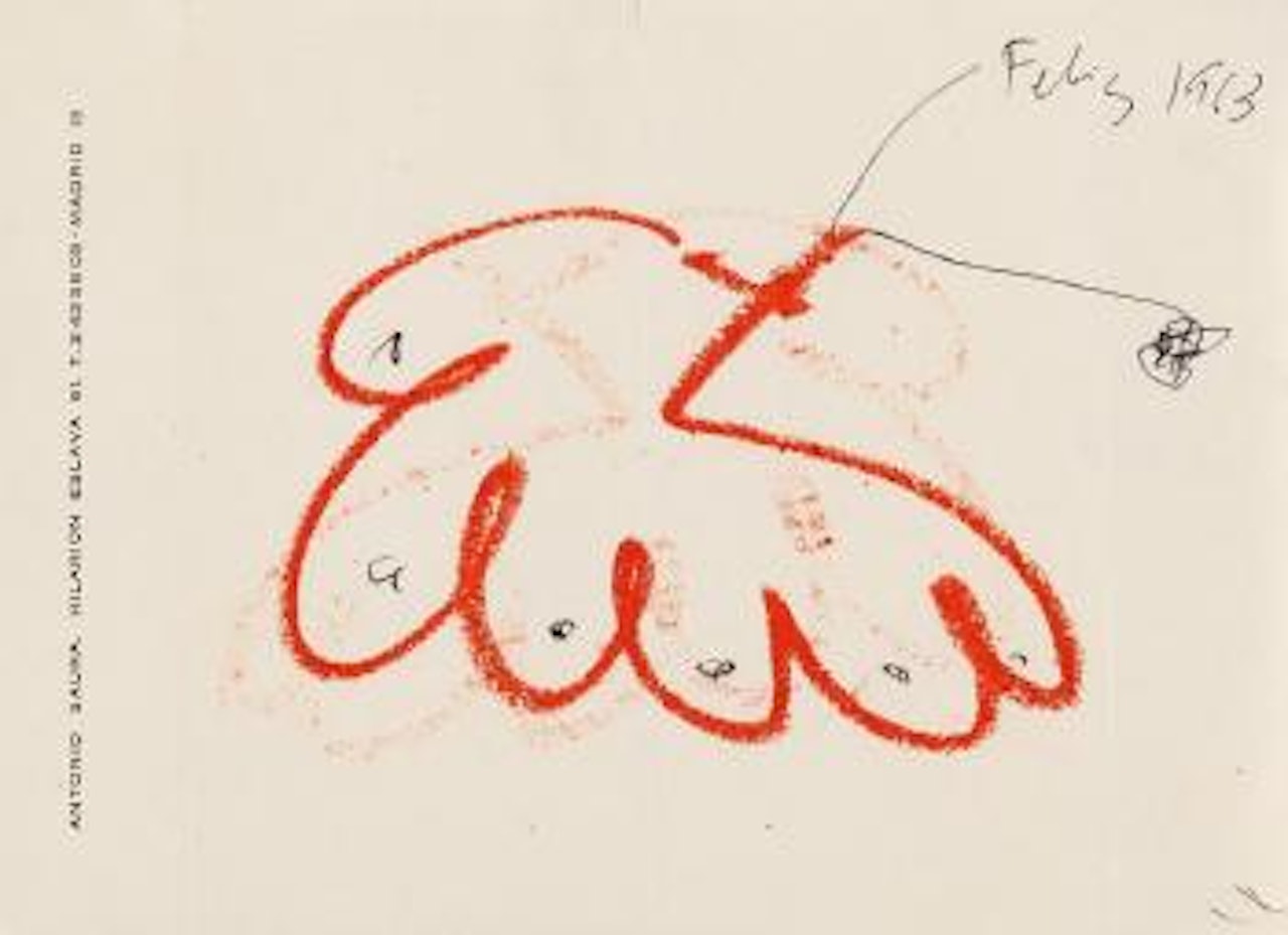 Untitled (Feliz 1963) by Antonio Saura