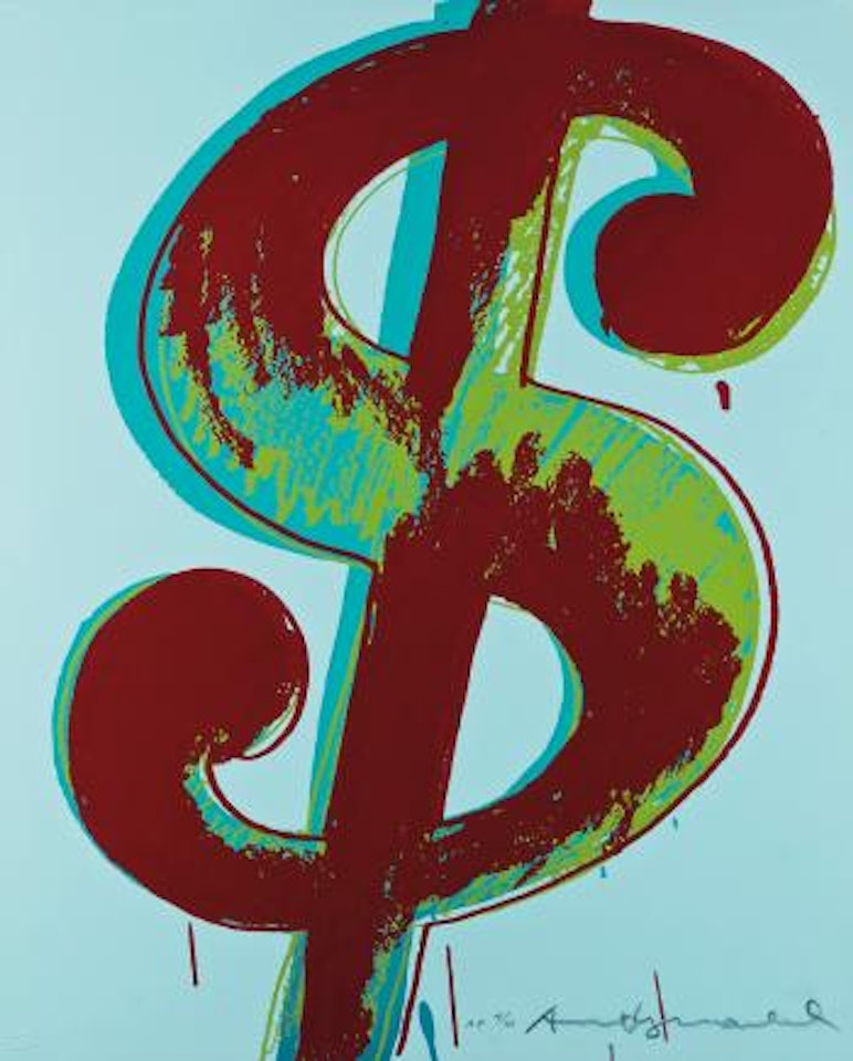 $(1) Sign by Andy Warhol