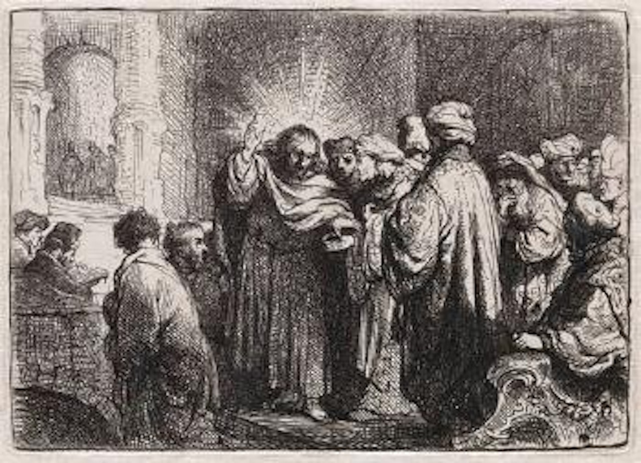 The Tribute Money by Attributed to Rembrandt Harmensz van Rijn