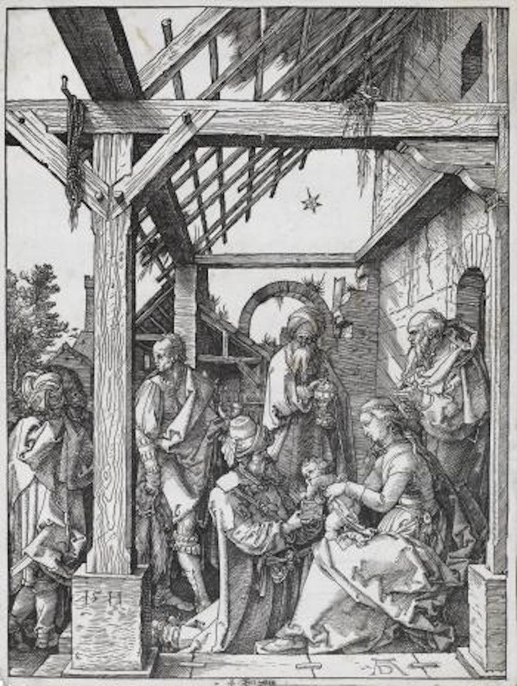 The Adoration of the Magi (Bartsch 3) by Albrecht Dürer