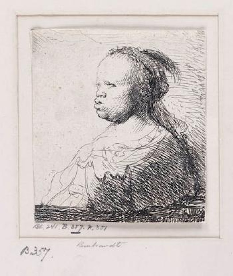 The White Negress by Attributed to Rembrandt Harmensz van Rijn