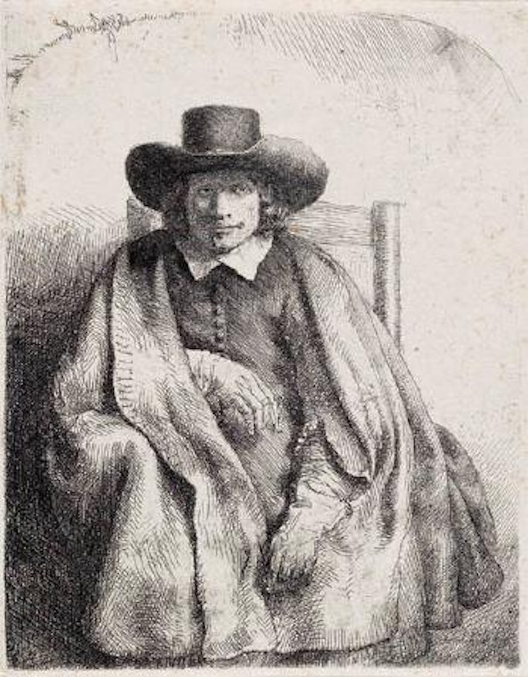 Clement de Jonghe, Printseller by Attributed to Rembrandt Harmensz van Rijn
