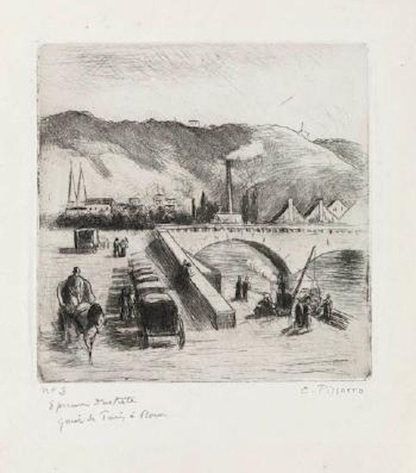 Quai de Paris, à Rouen by Camille Pissarro