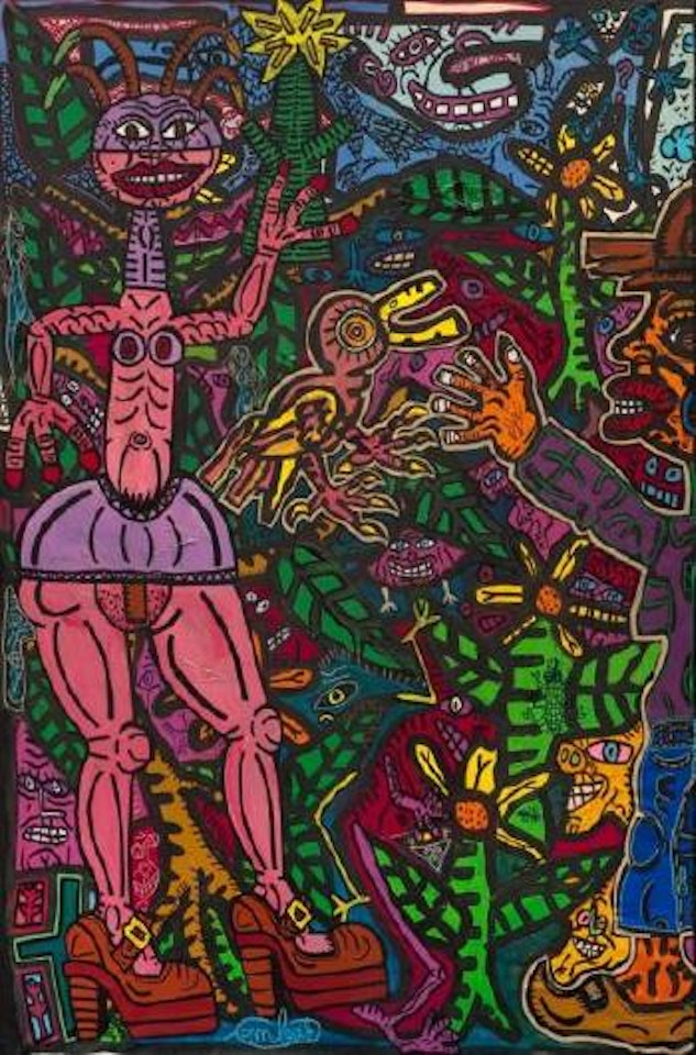 Tétine masquée by Robert Combas