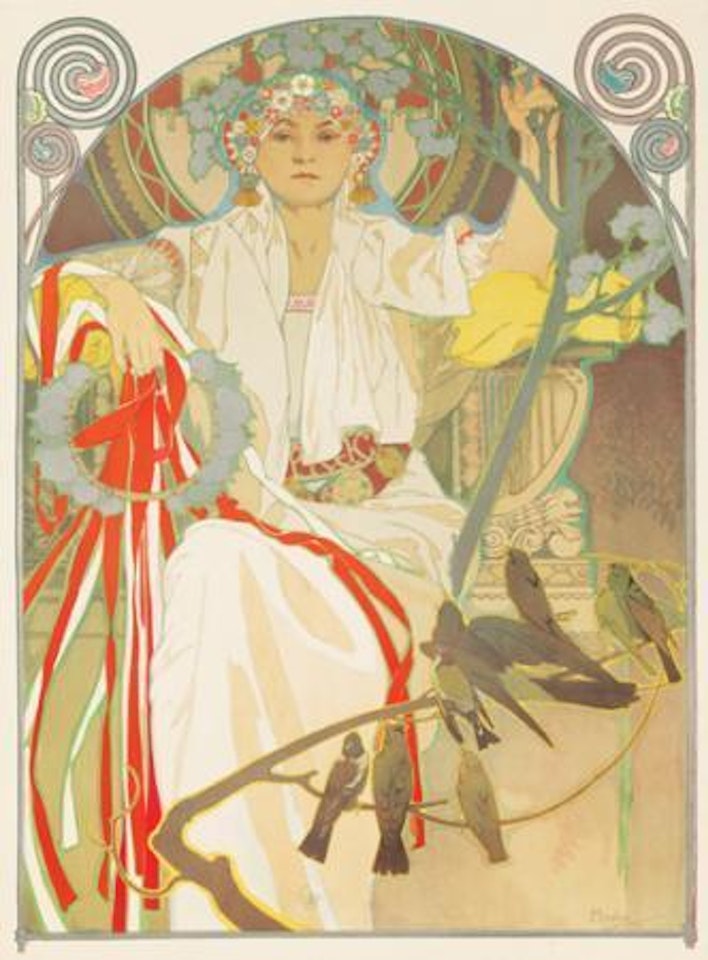 Spring festival of song and music by Alphonse Mucha