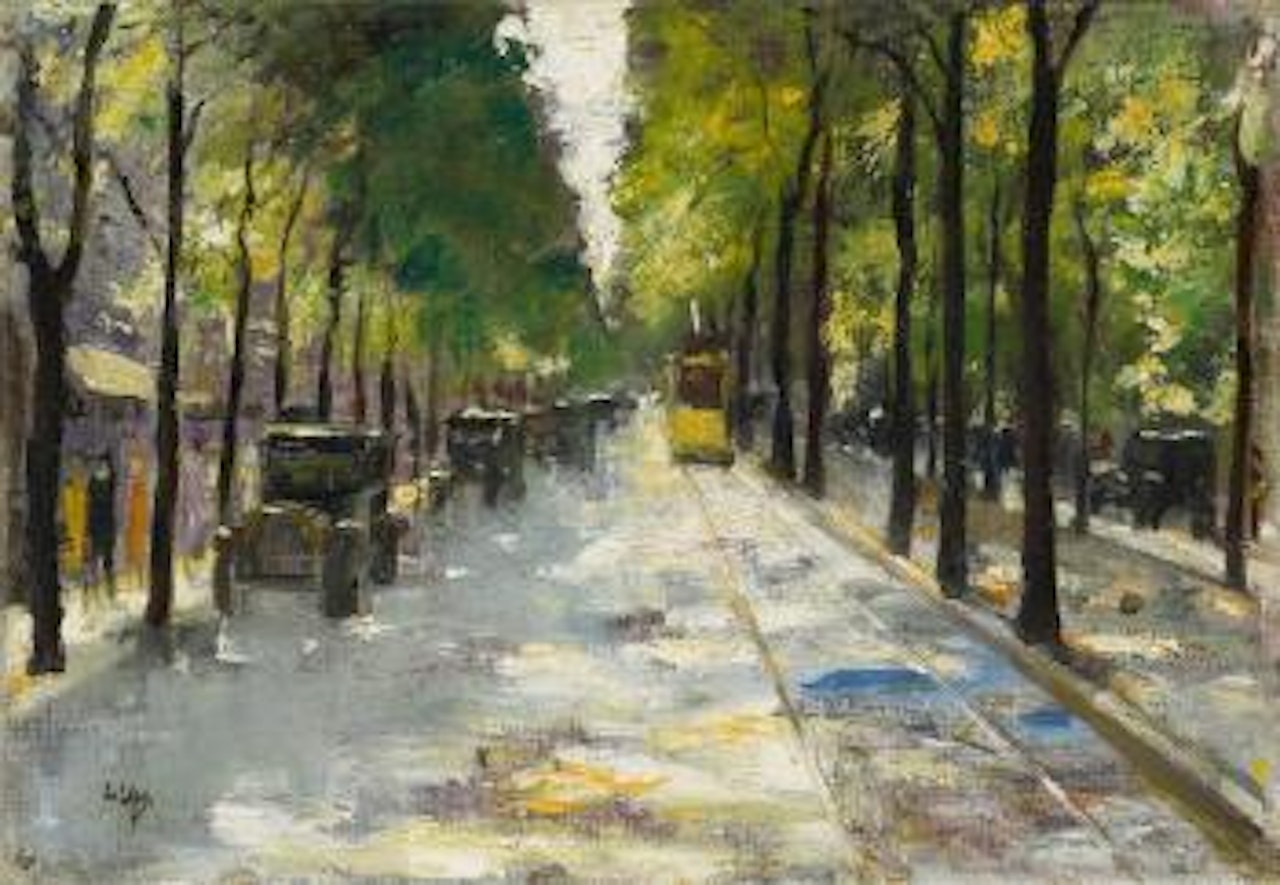 Berliner Straße Im Sonnenschein by Lesser Ury