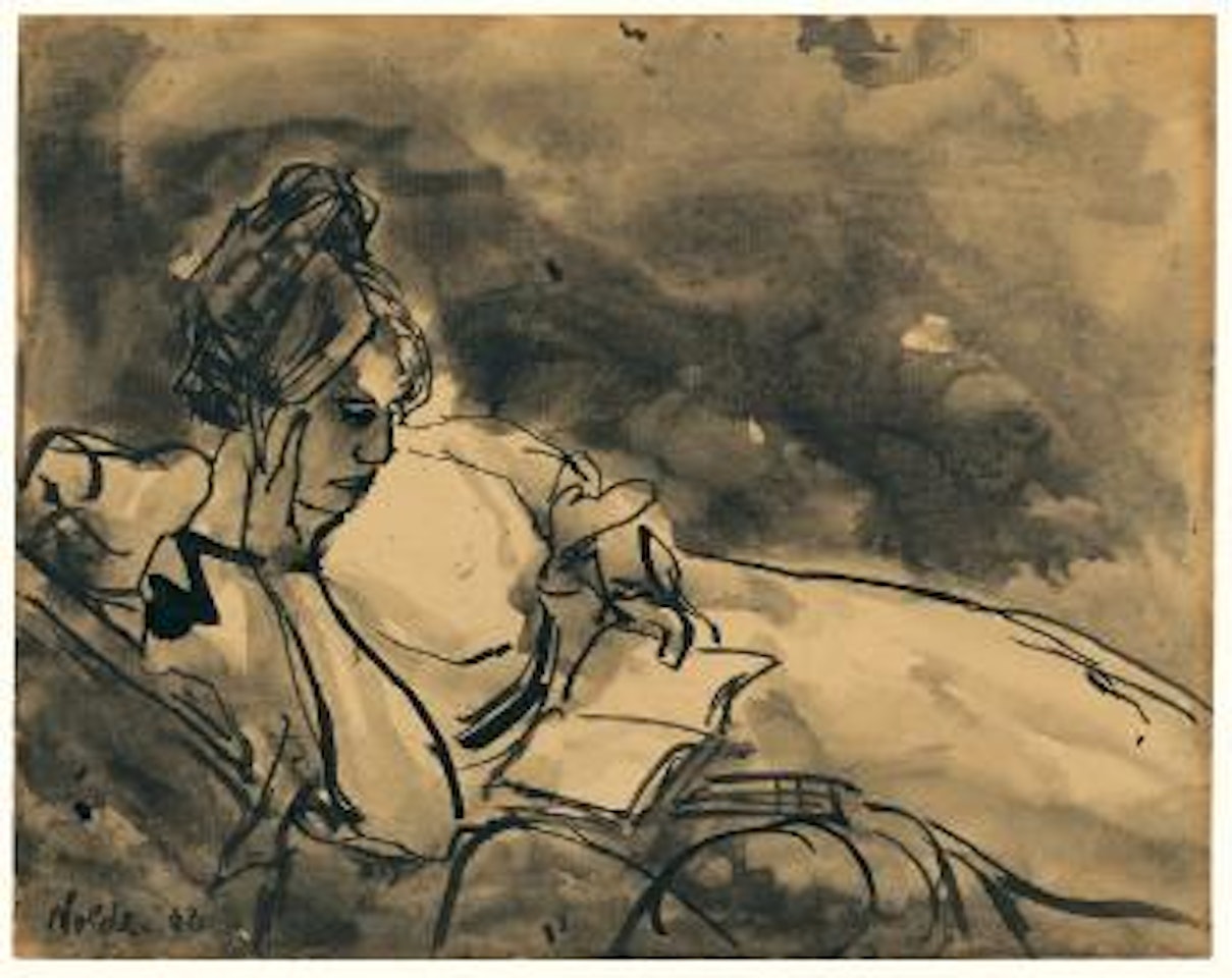 Lesende by Emil Nolde