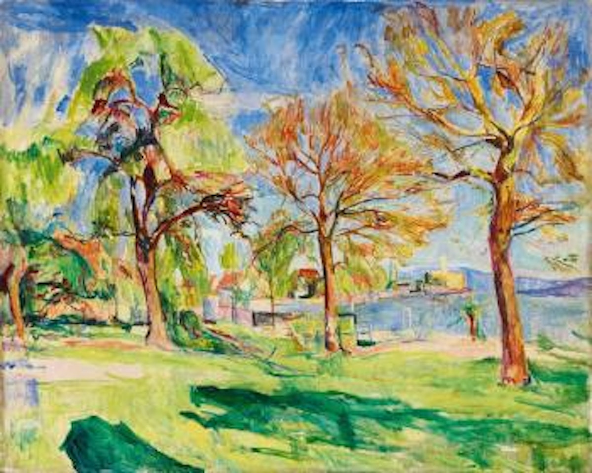 Bodenseelandschaft Mit Schloss Montfort by Hans Purrmann