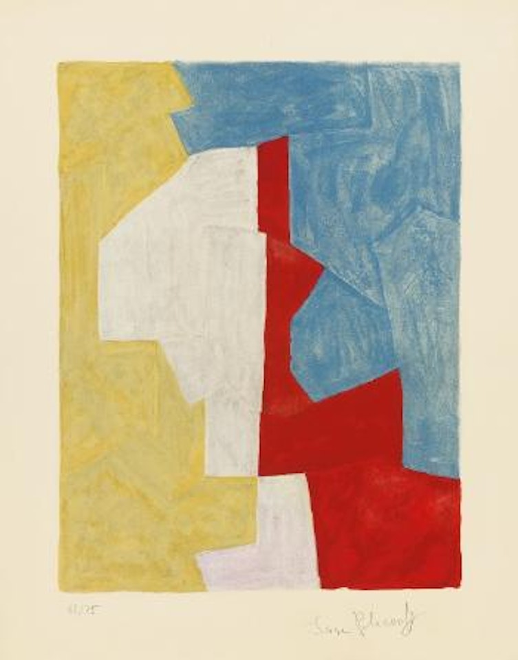 Composition Jaune, Rouge Et Bleue by Serge Poliakoff