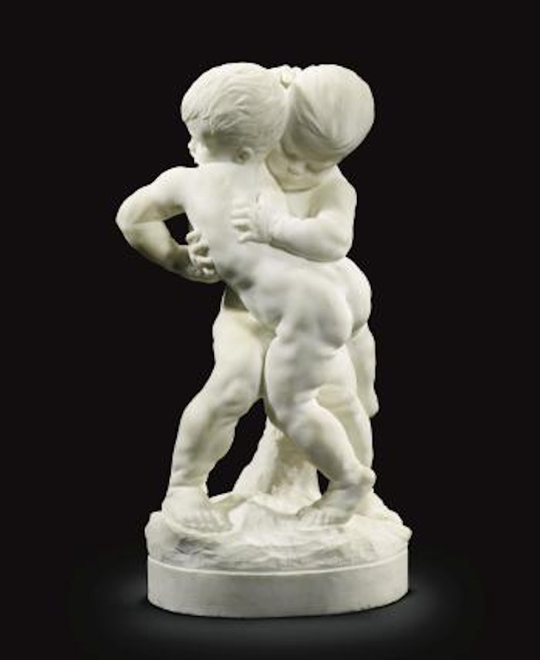 Enfants Luttant (Children Wrestling) by Alfred Boucher