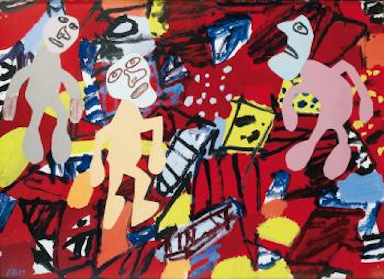 L'outrage by Jean Dubuffet