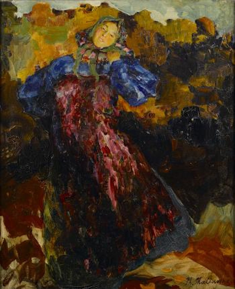 The young girl by Filip Malyavin