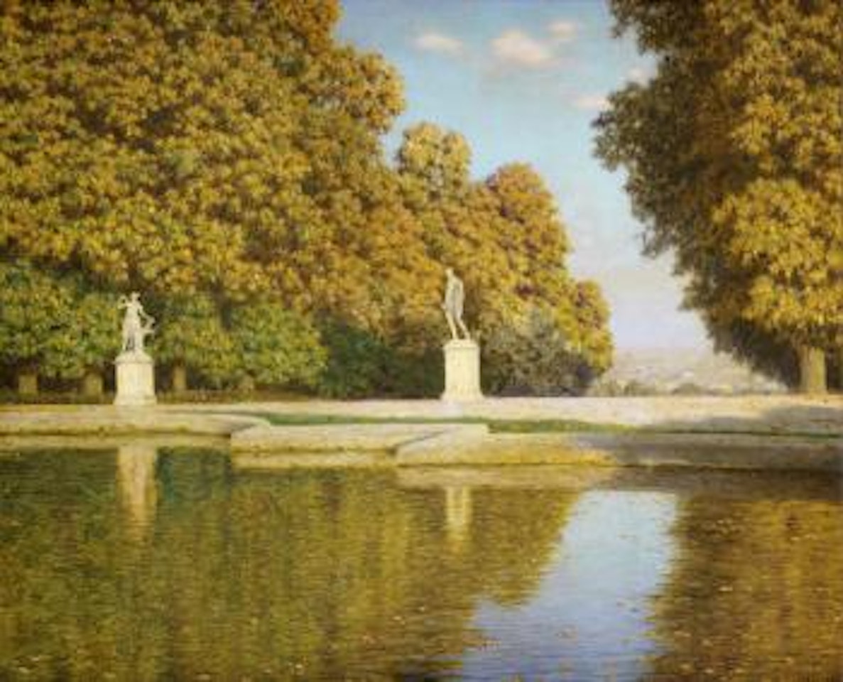 Autumn in the Park of St. Cloud by Ivan Fedorovich Choultse