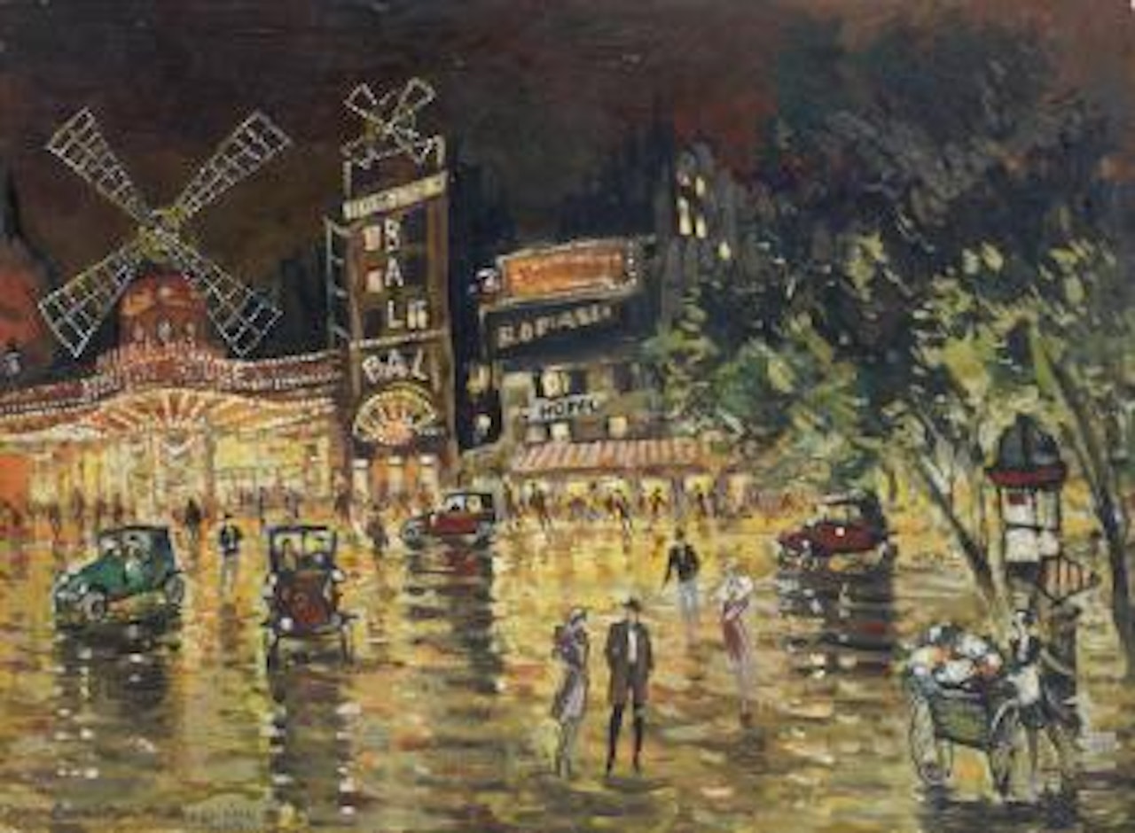 Le Moulin Rouge by Konstantin Alekseevich Korovin