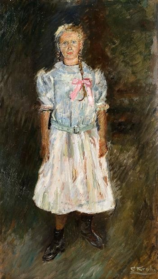 Stående pike by Christian Krohg