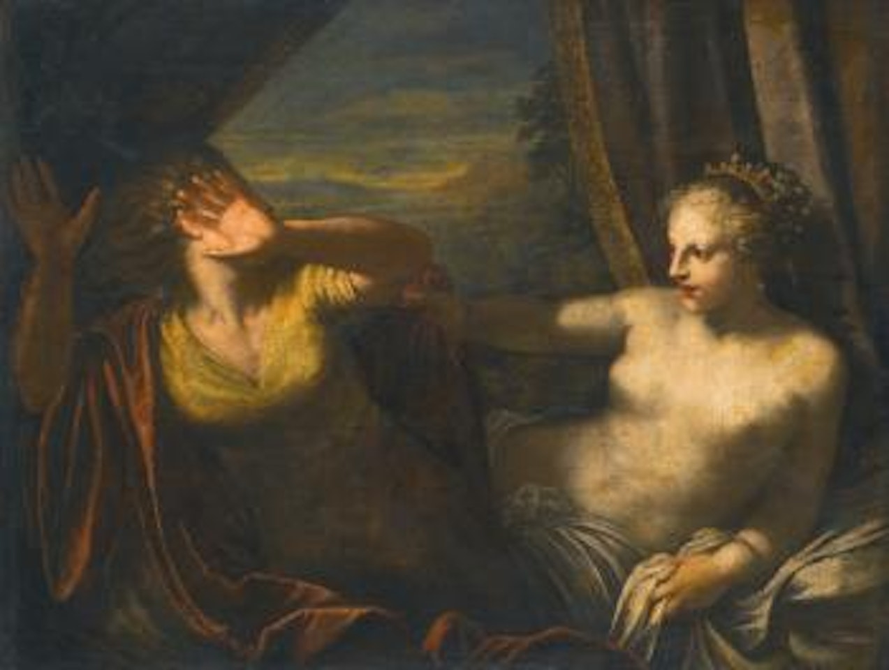 Joseph And Potiphar's Wife by Pietro Liberi
