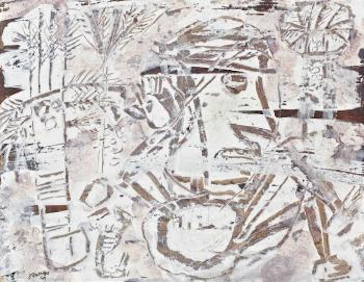 Arabes, Palmiers by Jean Dubuffet