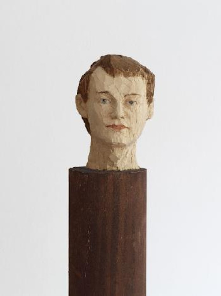 Ohne Titel (Kleine Kopfsäule) by Stephan Balkenhol