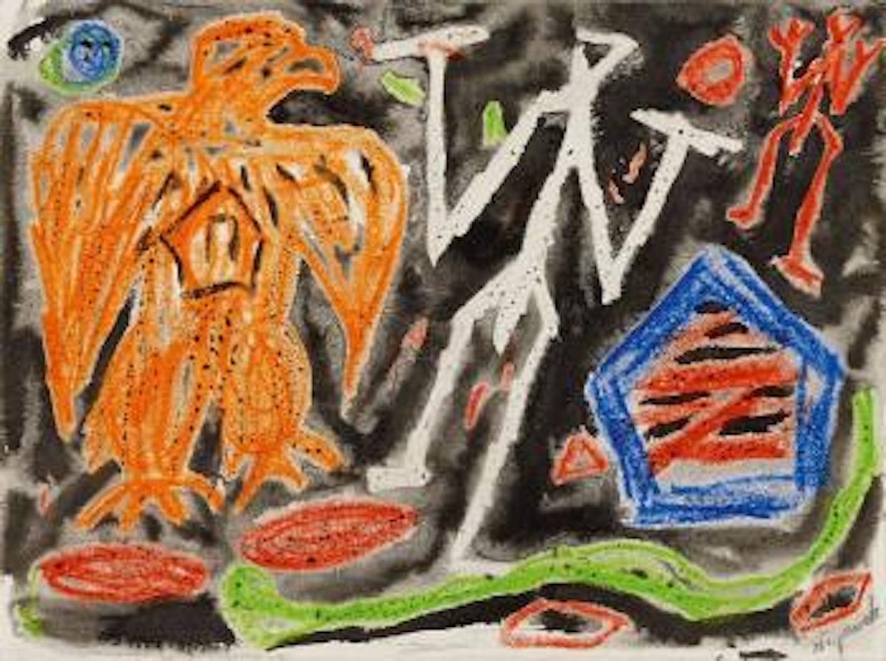 Mann Adler Pentagon Theorie by A.R. Penck