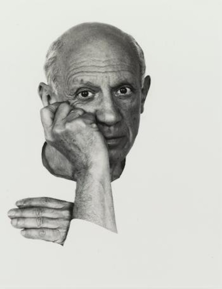 Pablo Picasso, Vallauris, France by Arnold Newman