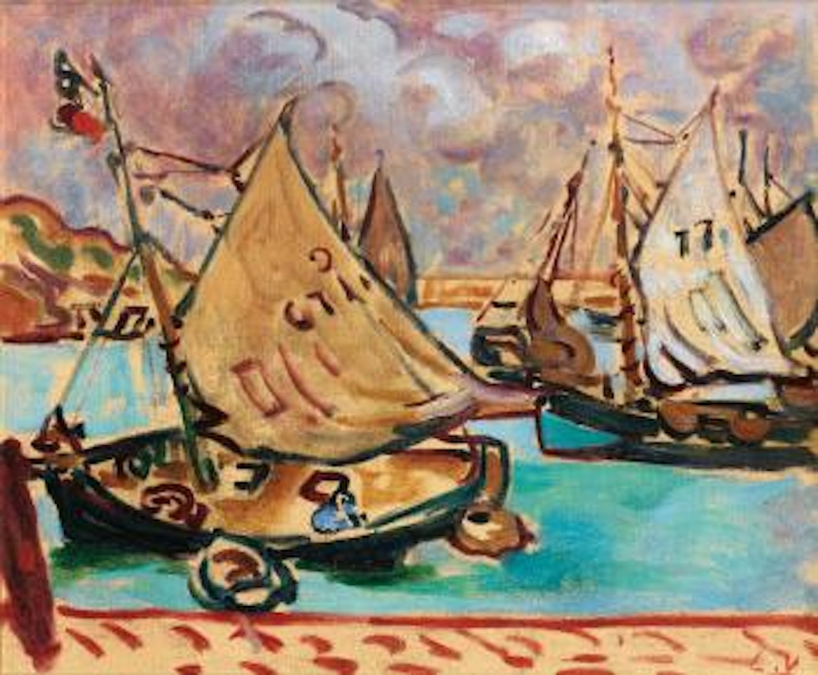 Barques à Port En Bessin by Louis Valtat