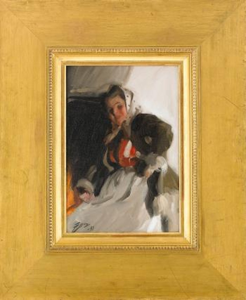 Vid brasan by Anders Zorn