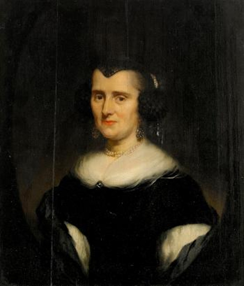 Damporträtt - midjebild by Nicolaes Maes