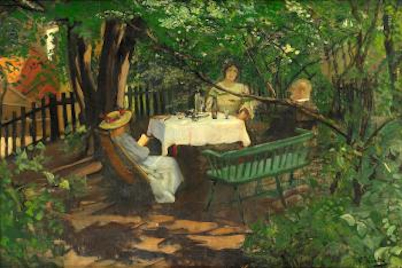 Fra Grønnegate 19 by Christian Krohg