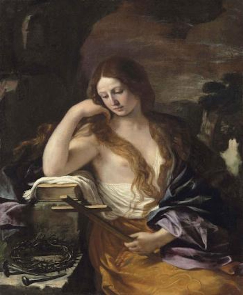 The Penitent Magdalene With The Arma Christi by Guercino