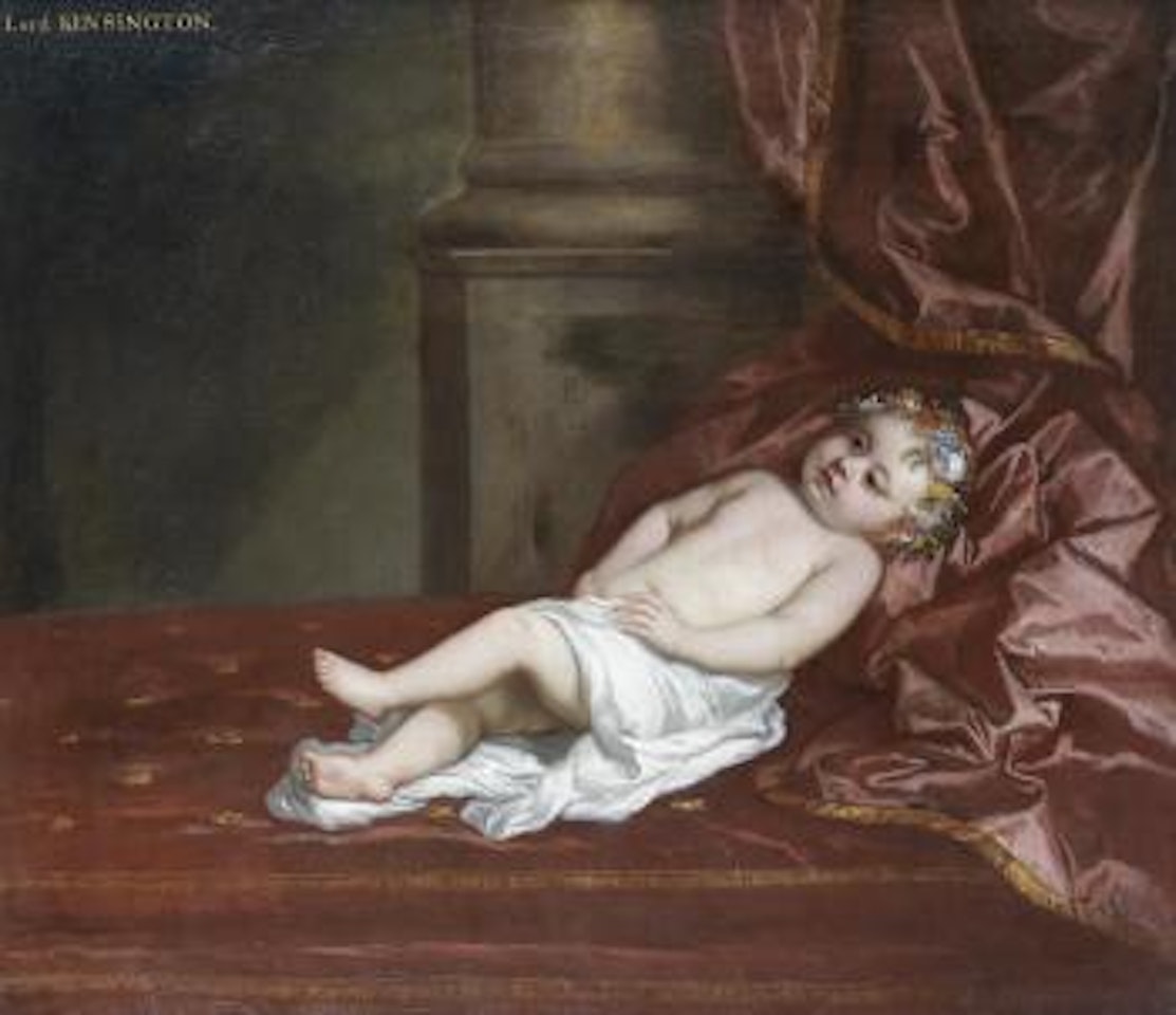 Portrait of a child, traditionally identified as Lord Kensington, full-length, in a white cloth by Sir Peter Lely