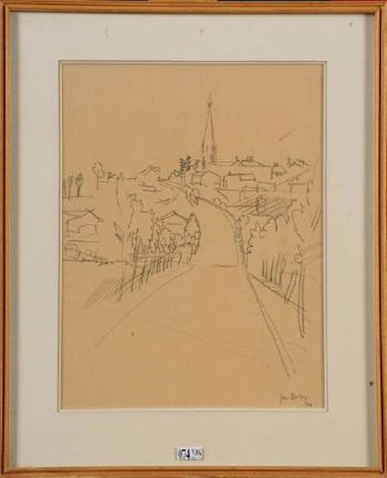 Vue d’un village by Jean Dufy