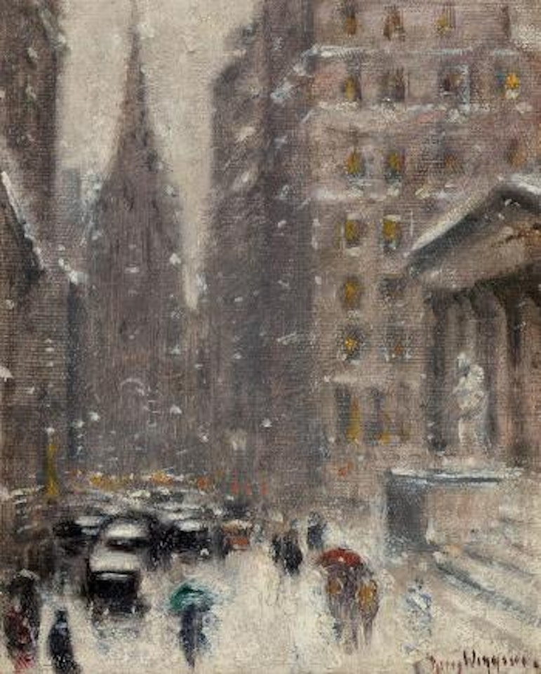 A blizzard on Wall Street by Guy Carleton Wiggins