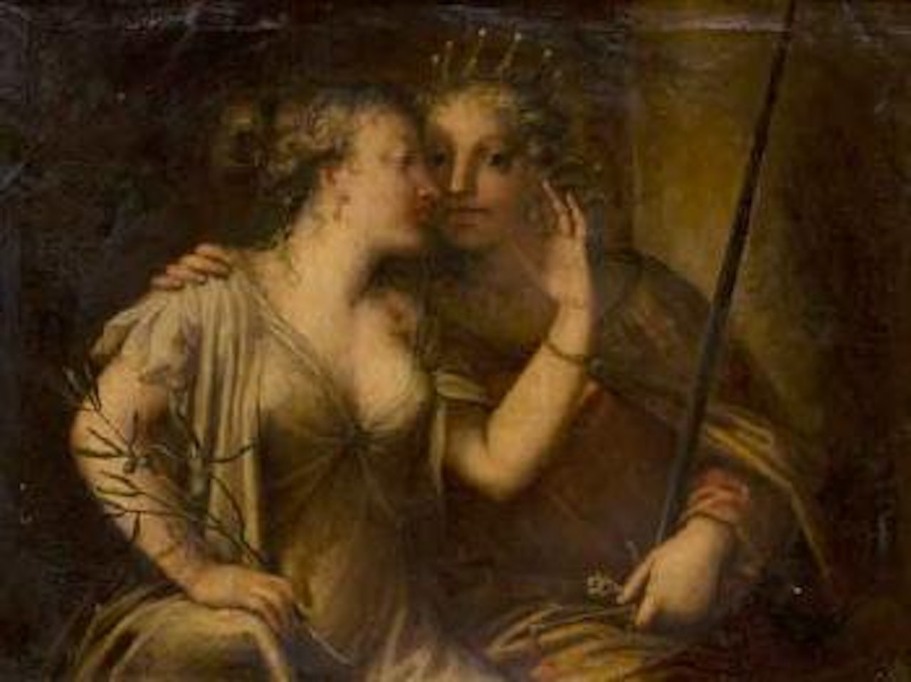 Iustitia et Pax osculatae sunt by Pietro Liberi
