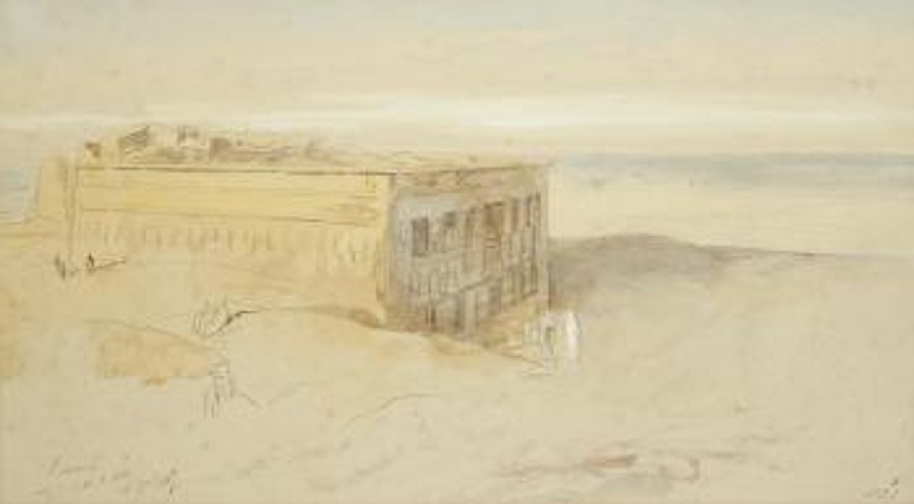 Denderah, Egypt by Edward Lear