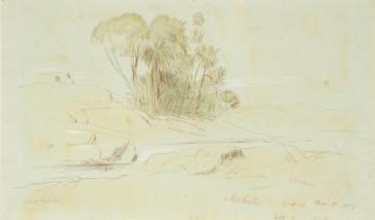 Mahatta, Egypt by Edward Lear