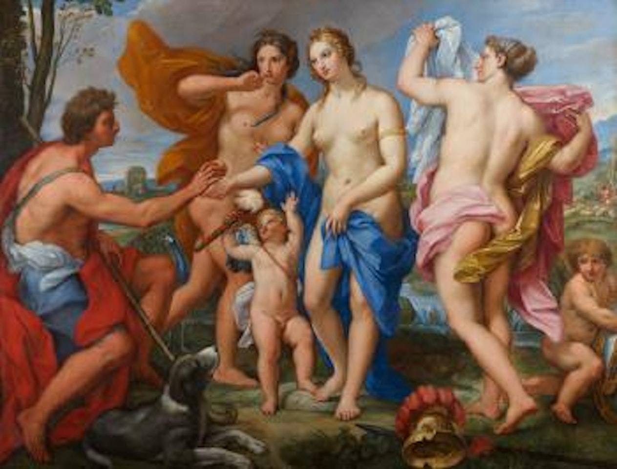 Il giudizio di Paride by Attributed to Carlo Maratta