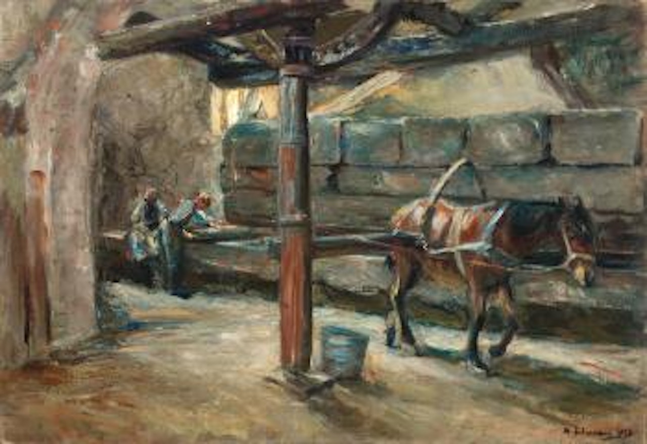 Tuchwalke in Florenz by Max Liebermann