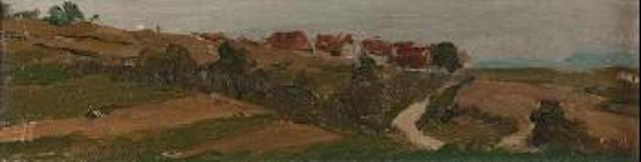 Landschaft bei Ins by Albert Anker