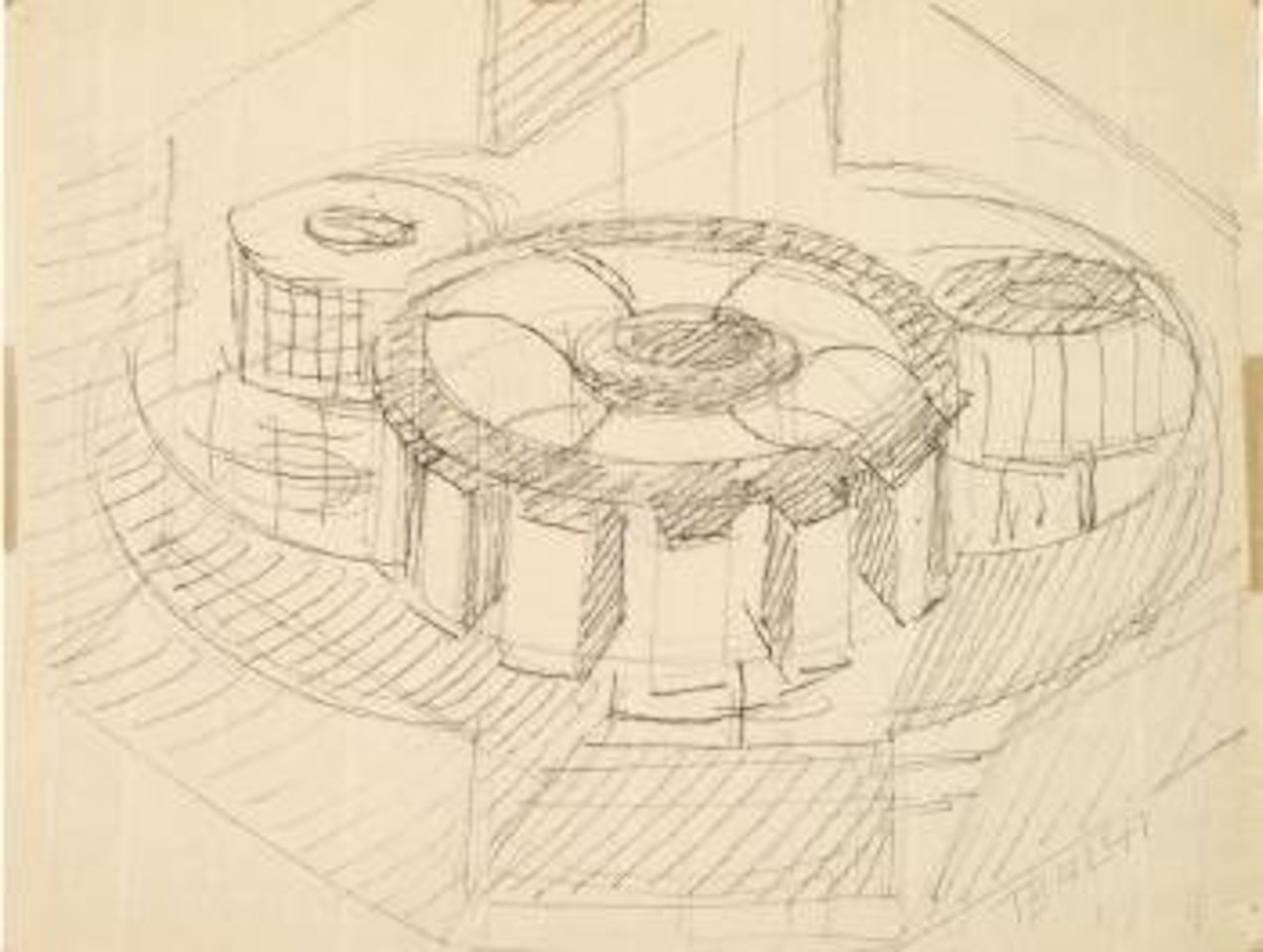 Studio di ingranaggi by Giacomo Balla