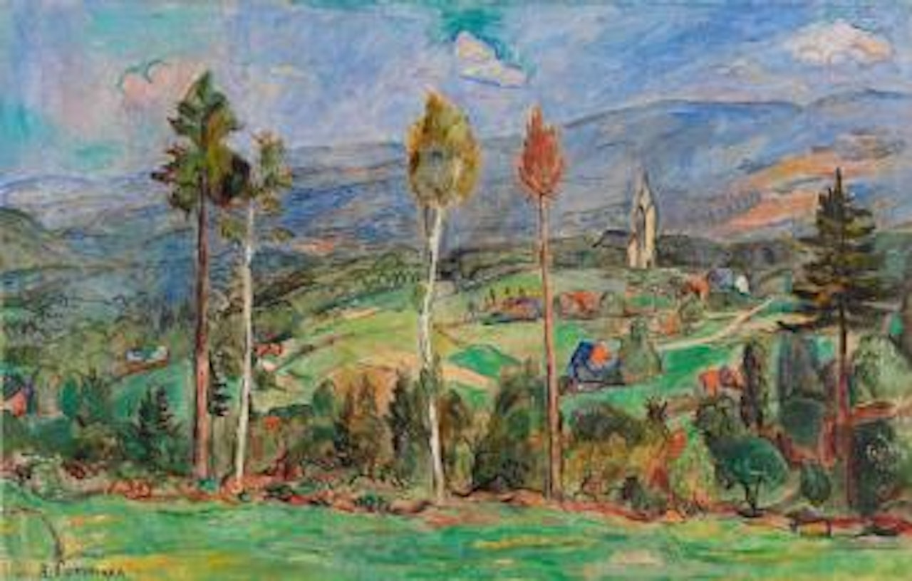 Schlesische Landschaft by Hans Purrmann