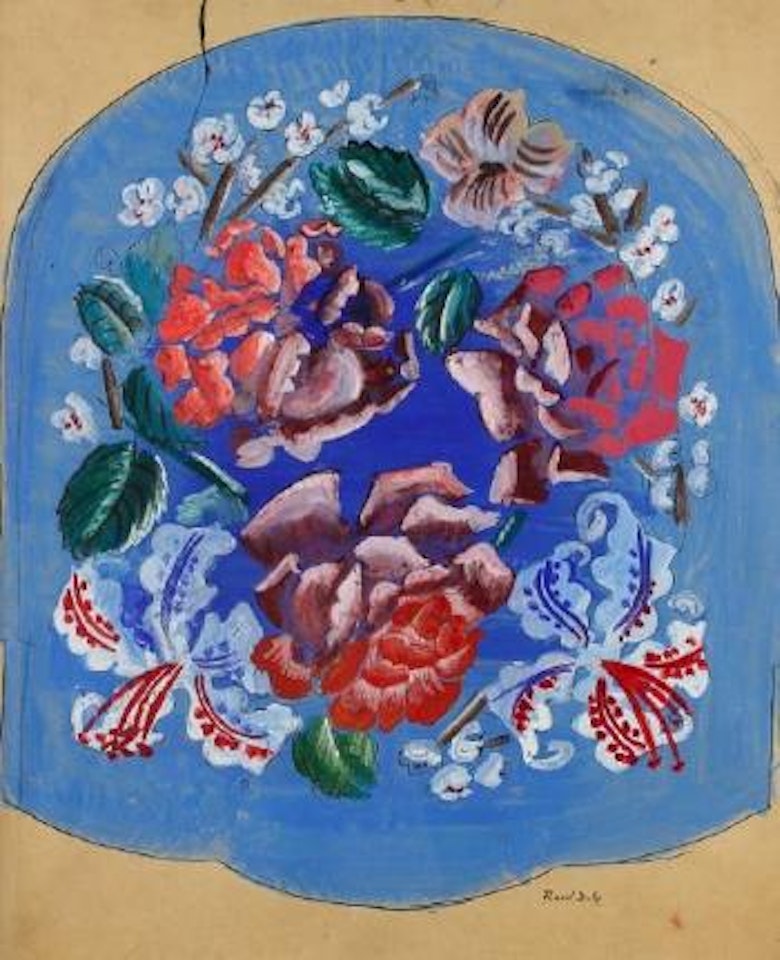 Etude pour un dossier de fauteuil by Raoul Dufy