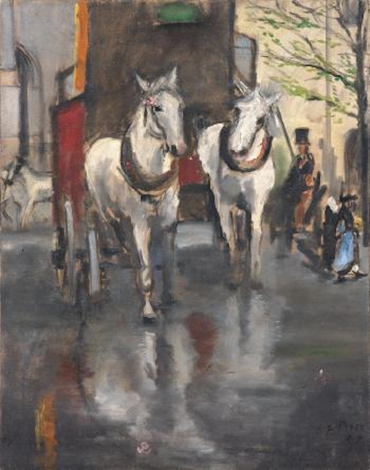 Cavalli bianchi by Filippo de Pisis