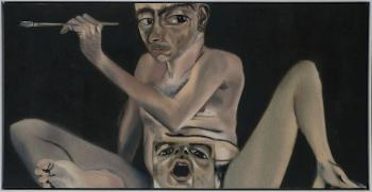 Autoritratto con la bocca aperta by Francesco Clemente