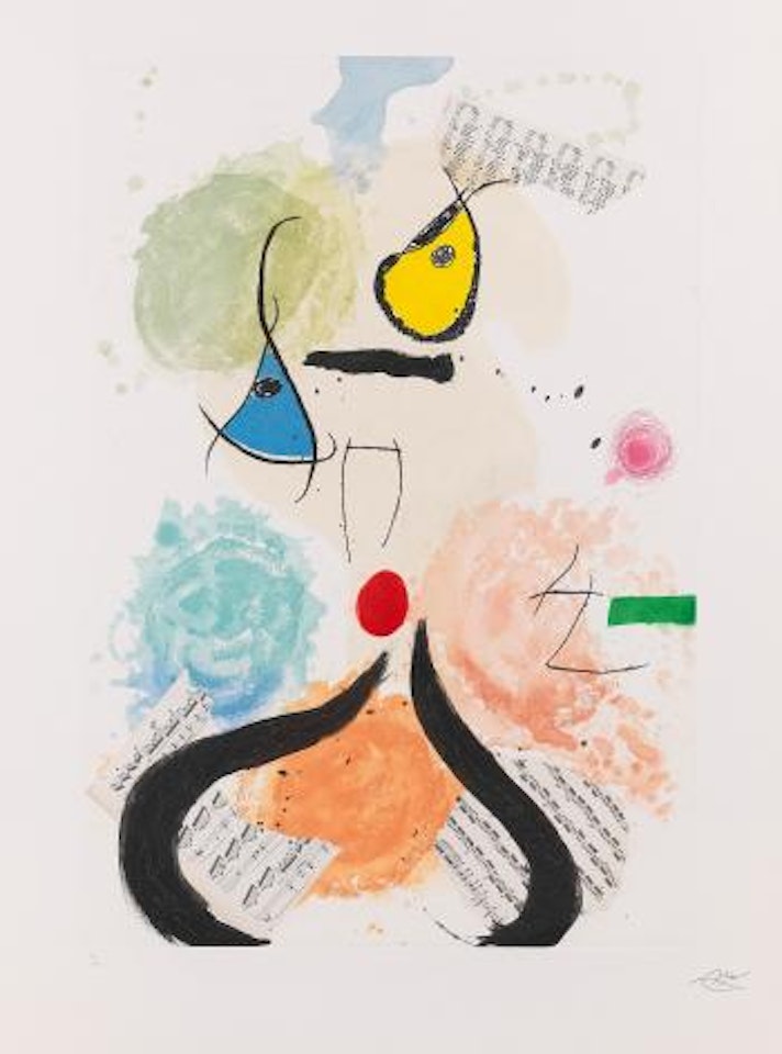 La Canatrice Chauve by Joan Miró