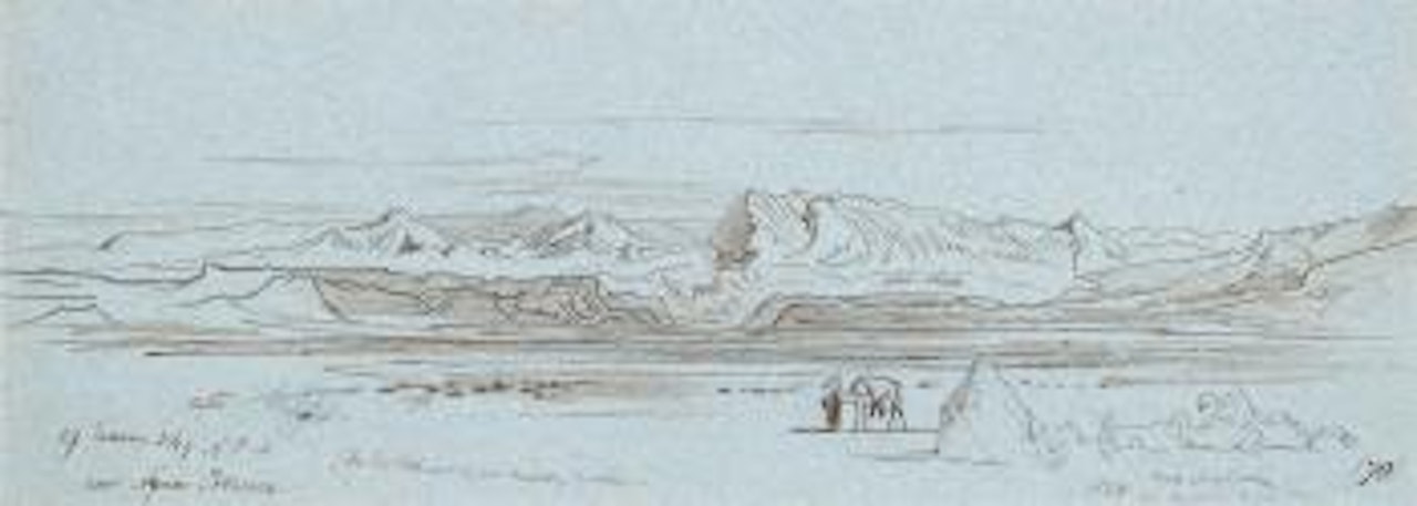 An Encampment Near Ajun Hawara, Egypt by Edward Lear