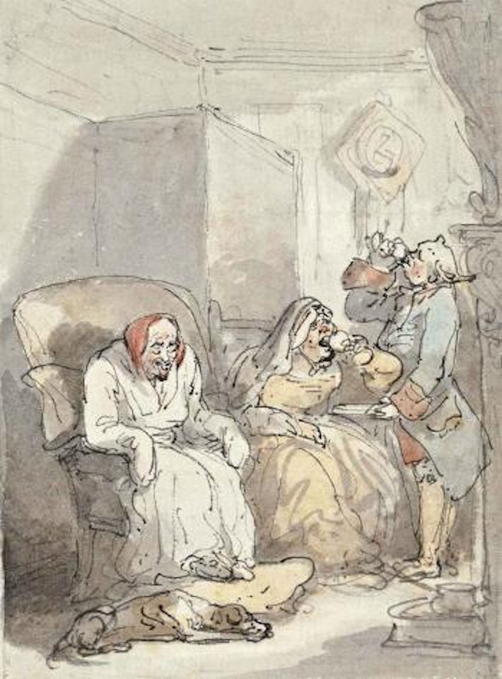 A Glass Of Punch by Thomas Rowlandson