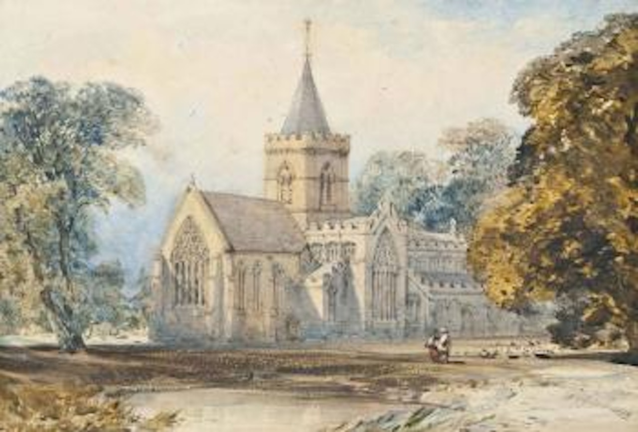 View Of St Agnes's Church by William Callow