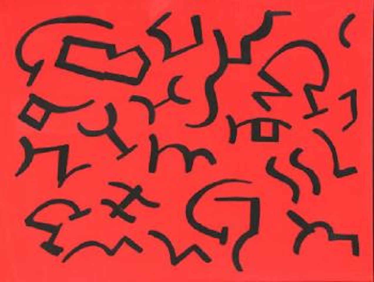 Segni neri su rosso by Carla Accardi